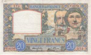 20 Francs 30.10.1941 p92b